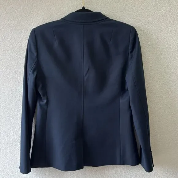 Banana Republic Navy Blazer with Pink Striped Lining - Picture 3 of 4